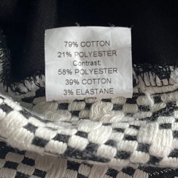 River Island Trendy Ivory Black Print Split Front Skirt Women's Size US XS UK 8 - Picture 11 of 12